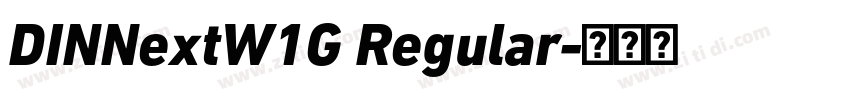 DINNextW1G Regular字体转换